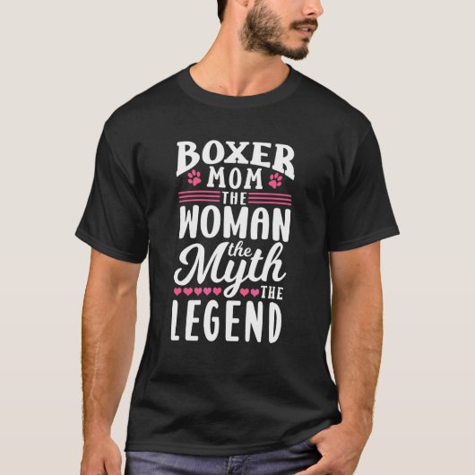 Boxer mama Dog mama T-shirt (Voorkant)