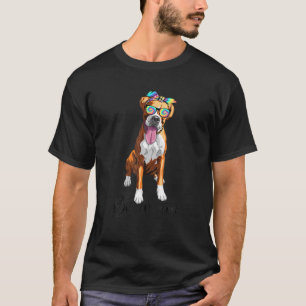 Boxer mama Dog Tie Dye Bandana Sunbril Moeder's T-shirt