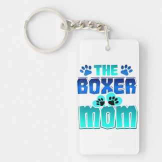 Boxer mama Funny Dog Lover schildert Boxer mama Sleutelhanger