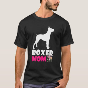Boxer mama Funny Dog mama, Hondenliefhebbers Flowe T-shirt