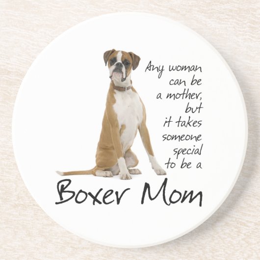 Boxer mama Onderzetter (Voorkant)