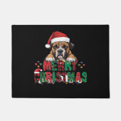 Boxer - Merry Christmas Dog Oversized T-Shirt Deurmat (Voorkant)
