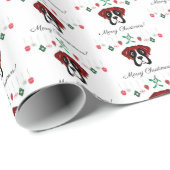 Boxer Merry Kerstmis Cadeaupapier (Rol Hoek)