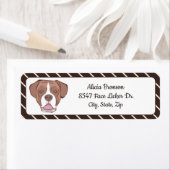 Boxer met diagonale streepjes voor crème etiket (Insitu)