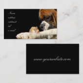 Boxer met hamstervisitekaartje visitekaartje (Voorkant / Achterkant)