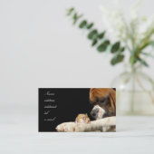 Boxer met hamstervisitekaartje visitekaartje (Staand voorkant)