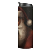 Boxer Met Kerstman Festieve Kerstmis Thermosbeker (Geroteerd rechts)