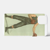  Boxer met Long Green Trunks Case-Mate iPhone Case (Achterkant (horizontaal))