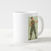 Boxer met Long Green Trunks Grote Koffiekop (Voorkant rechts)