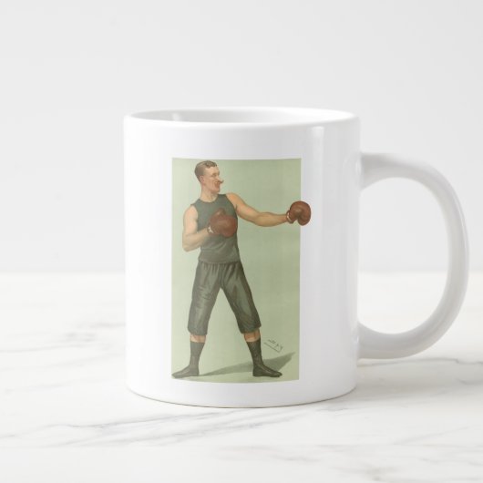 Boxer met Long Green Trunks Grote Koffiekop (Rechts)