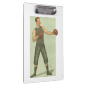 Boxer met Long Green Trunks Klembord (Rechts)