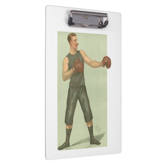  Boxer met Long Green Trunks Klembord (Rechts)