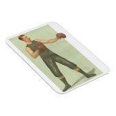  Boxer met Long Green Trunks Magneet (Rechterzijde)