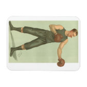  Boxer met Long Green Trunks Magneet (Horizontaal)