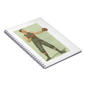  Boxer met Long Green Trunks Notitieboek (Rechterzijde)