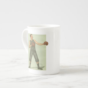 Boxer met Long Green Trunks Porselein Kop