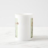 Boxer met Long Green Trunks Porselein Kop (Voorkant)