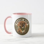 Boxer Moeder Koffiemok | Boxer Hond Moeder Cadeau Mok (Links)