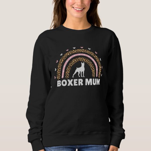 Boxer Moeder Mam Moederdag Boxer Hond Vrouwen Trui (Voorkant)