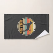 Boxer Moeder Retro Zonsondergang Hond Handdoek (Handdoek)