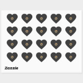 Boxer Moeder Retro Zonsondergang Hond Hart Sticker (Vel)