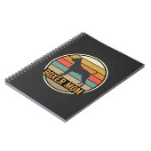 Boxer Moeder Retro Zonsondergang Hond Notitieboek (Linkerzijde)