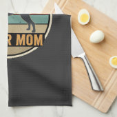 Boxer Moeder Retro Zonsondergang Hond Theedoek (Quarter Fold)