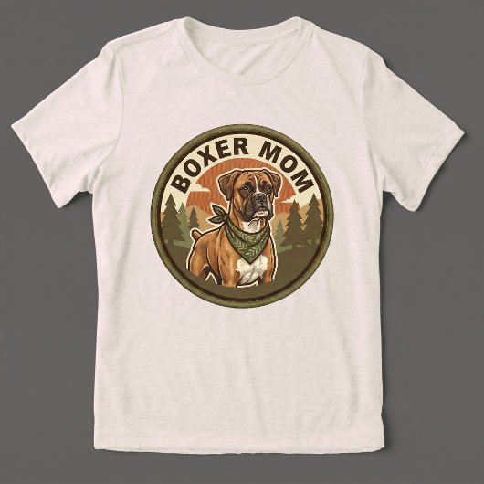 Boxer Moeder Tri-blend T-shirt | Boxer Hond Moeder