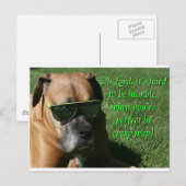 Boxer:  Moeilijk om Humble te zijn Briefkaart (Voorkant / Achterkant)