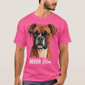 Boxer Mom Dog Boxer T-shirt (Voorkant)