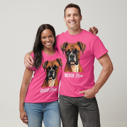 Boxer Mom Dog Boxer T-shirt (Unisex)