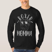 Boxer Momma Dog mama T-shirt (Voorkant)