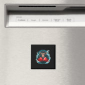 Boxer Monkey With Boxing Gloves Kickboxing Funny B Magneet (Insitu (Vaatwasser))