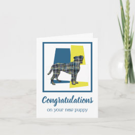 Boxer New Puppy Gefeliciteerd Greep Kaart