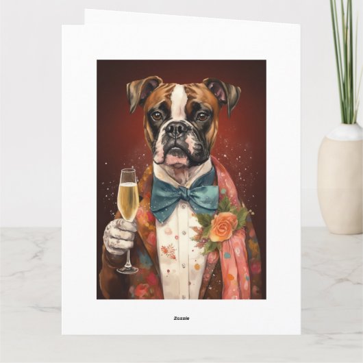 Boxer Nieuwjaar Kaart (Achterkant)