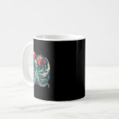 Boxer Octopus Lover Ocean Zee Creature Funny Boxin Koffiemok (Voorkant links)