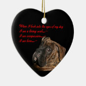 Boxer: Ogen van mijn hond Keramisch Ornament (Rechts)
