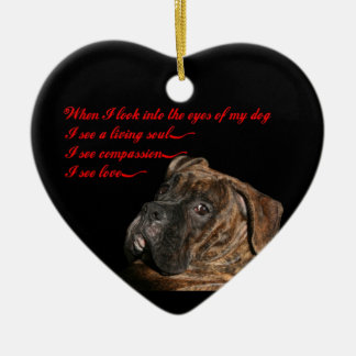 Boxer: Ogen van mijn hond Keramisch Ornament