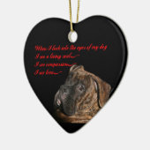 Boxer: Ogen van mijn hond Keramisch Ornament (Links)