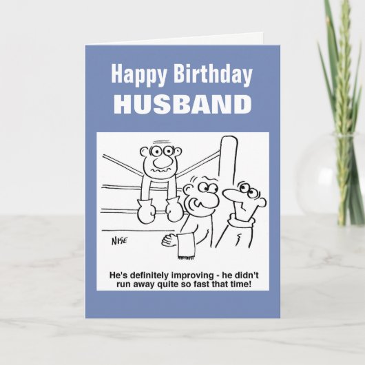 Boxer op de Cartoon Kaart (Voorkant)