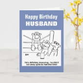 Boxer op de Cartoon Kaart (Gele Bloem)