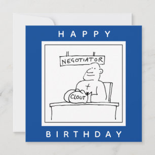 Boxer op een bureau heeft klout op bokshandschoene kaart