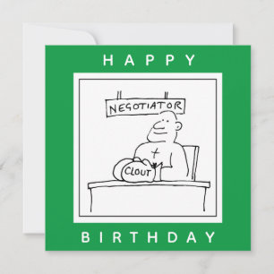 Boxer op een bureau heeft klout op bokshandschoene kaart