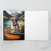 Boxer op een peddel: Een Schilderachtig avontuur Kaart (Binnen)