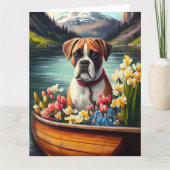 Boxer op een peddel: Een Schilderachtig avontuur Kaart (Voorkant)