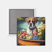 Boxer op een peddel: Een Schilderachtig avontuur Magneet (Voorkant / Achterkant)