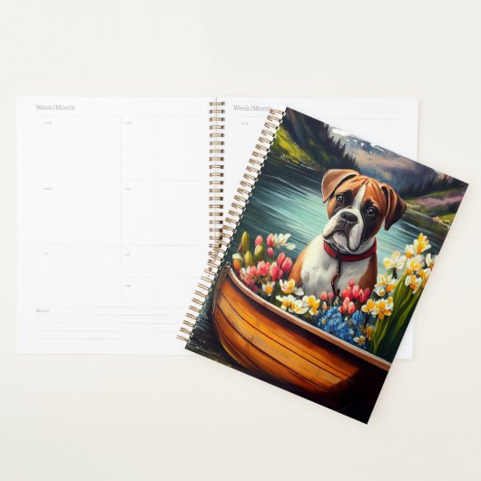 Boxer op een peddel: Een Schilderachtig avontuur Planner (Display)