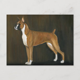 Boxer Original Dog Art Briefkaart