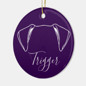 Boxer Ornament (Paw Prints) (Links)