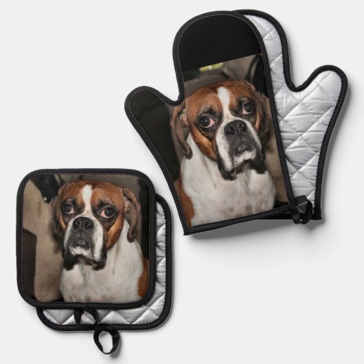 Boxer Ovenwant & Pannenlap Set (Voorkant / Achterkant)